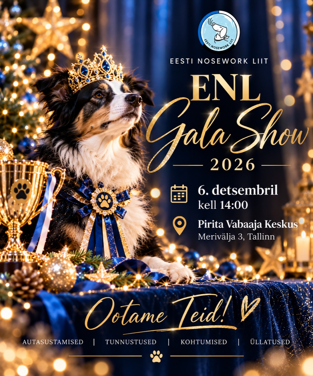 ENL Gala-Show 2026 – 6. detsembril kell 14.00, Pirita Vabaaja Keskus